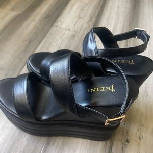 Jeeini Platform Strappy Sandal size UK 40 US 9
